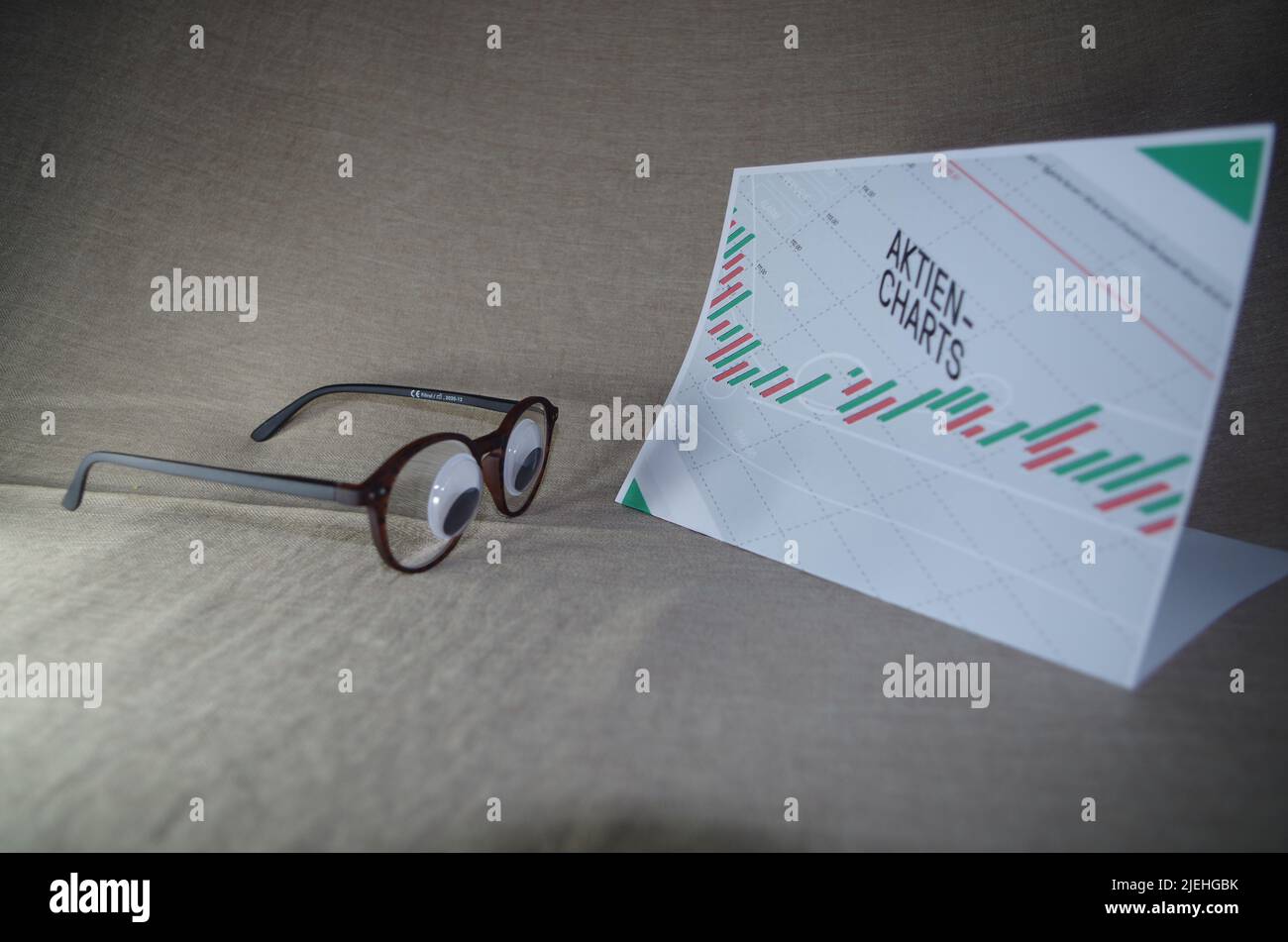 Sad Look because the Stock Markets. Stock Photo