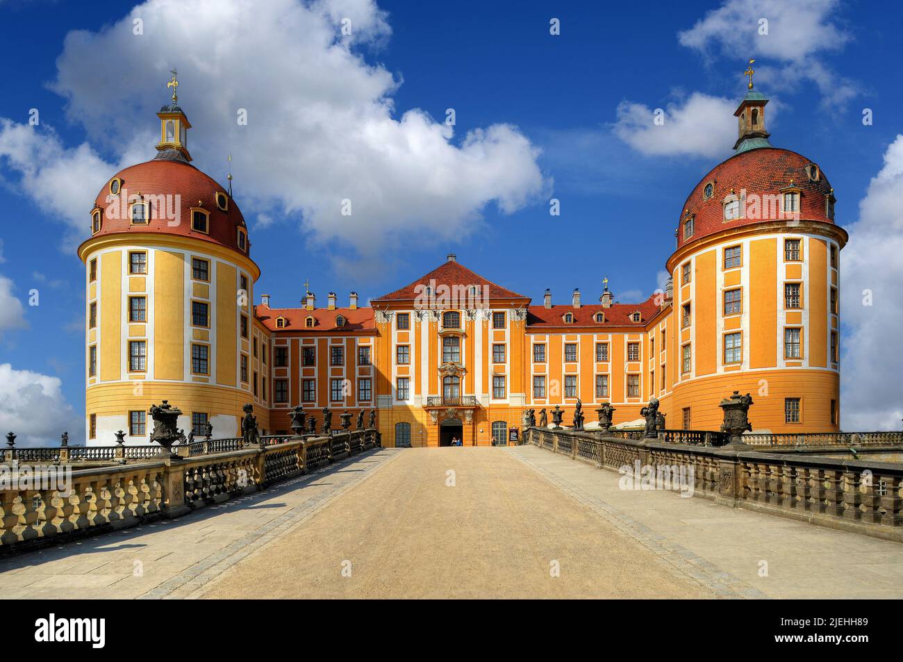 Barockschloss Moritzburg, Dresden, Freistaat Sachsen, Deutschland, Europa Stock Photo
