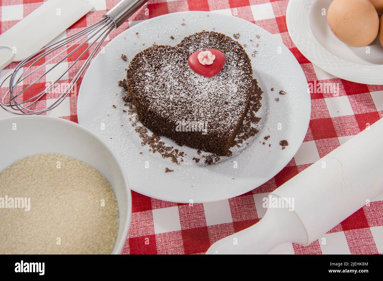 Herztorte - cake of heart Stock Photo