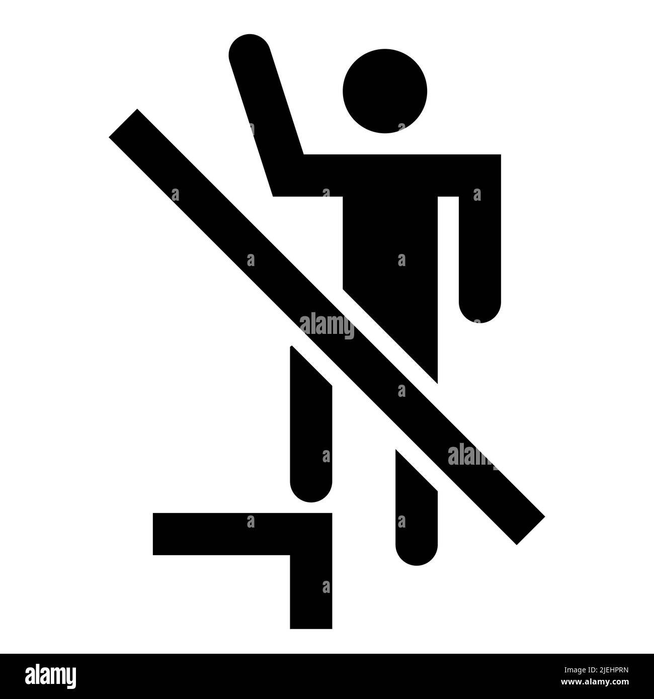 Do NOT step or stand on this surface Stock Vector Image & Art Alamy