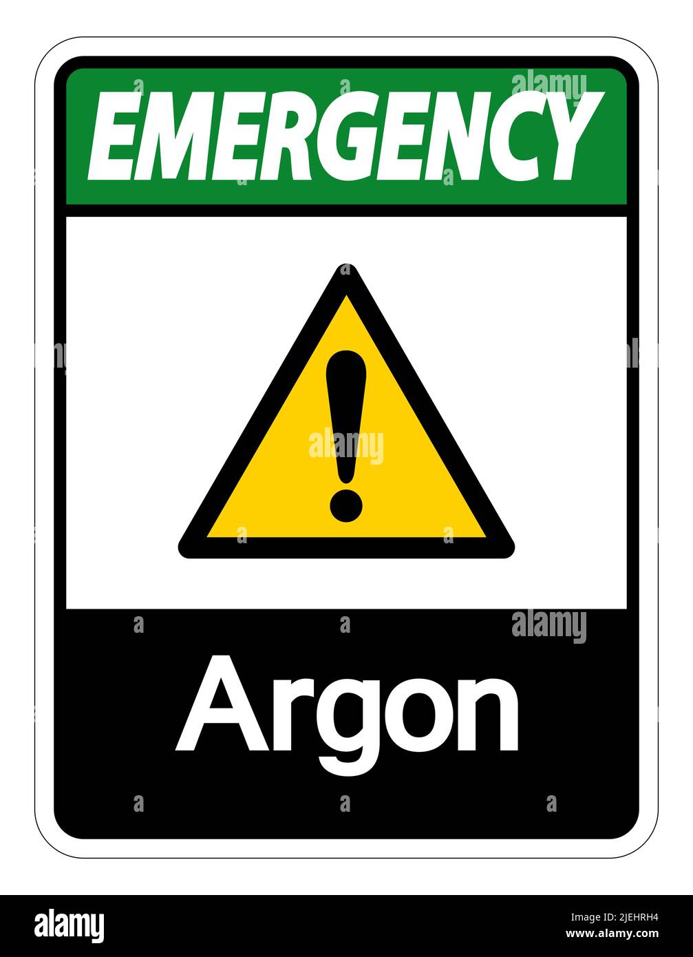Emergency Argon Symbol Sign Isolate On White Background,Vector Illustration Stock Vector