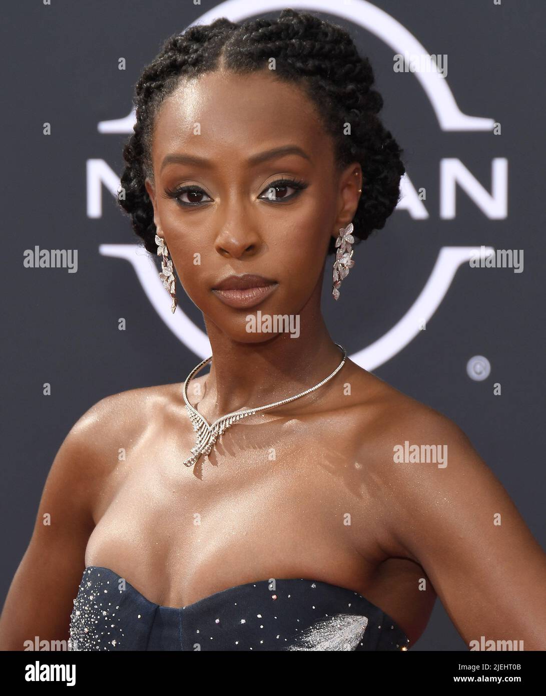 Los Angeles, USA. 26th June, 2022. Ebony Obsidian arrives at the BET