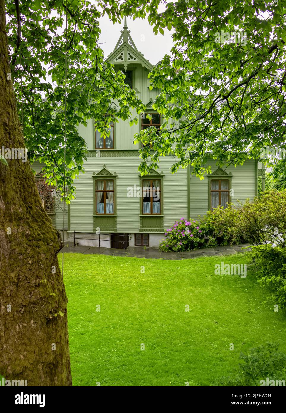 Norwegian timber built house, Haugesund, Norway Stock Photo Alamy