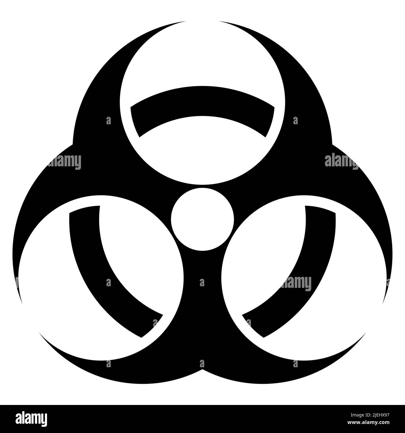 Radiation warning Symbol Sign Isolate on white Background Stock Vector