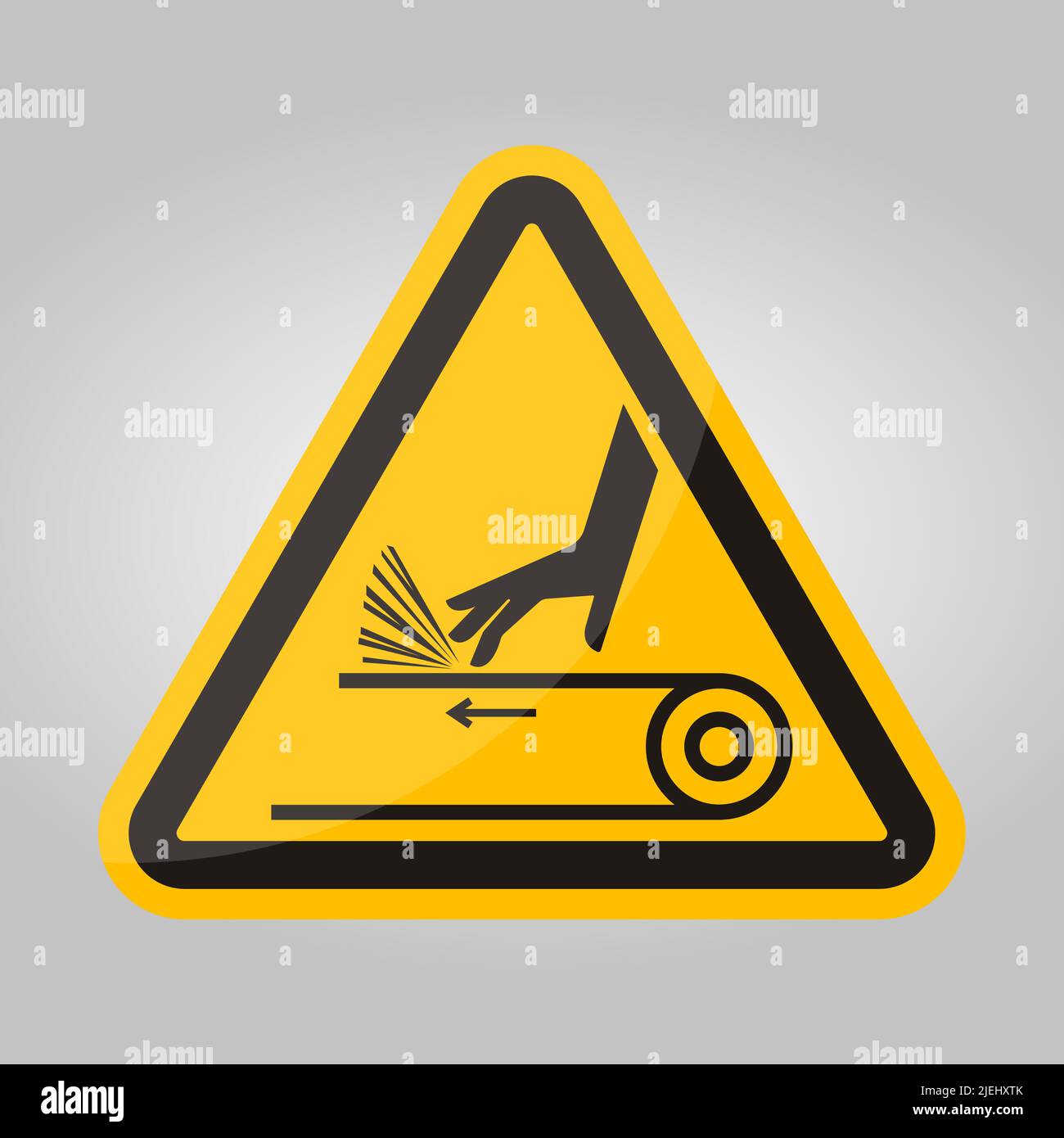 Hand Abrasion Belt Drive Symbol Sign Isolate on White Background,Vector