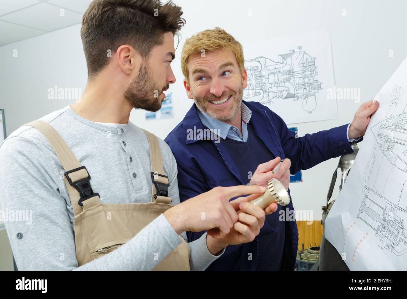 portrait of mechanical parts engineering student Stock Photo Alamy