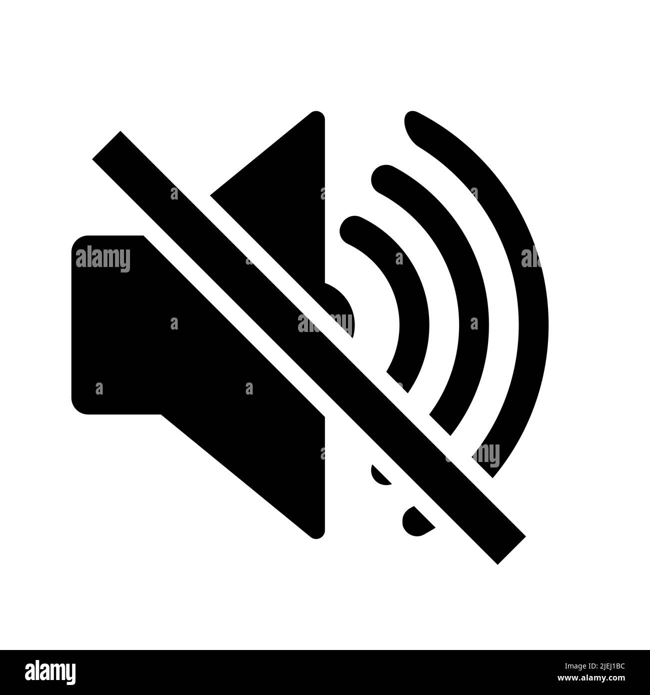 Do not make a loud noise. No speaker. No sound icon Stock Vector Image