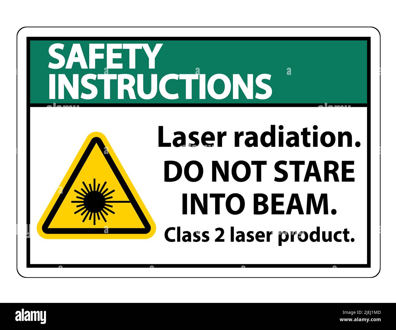 Safety Instructions Laser radiation,do not stare into beam,class 2