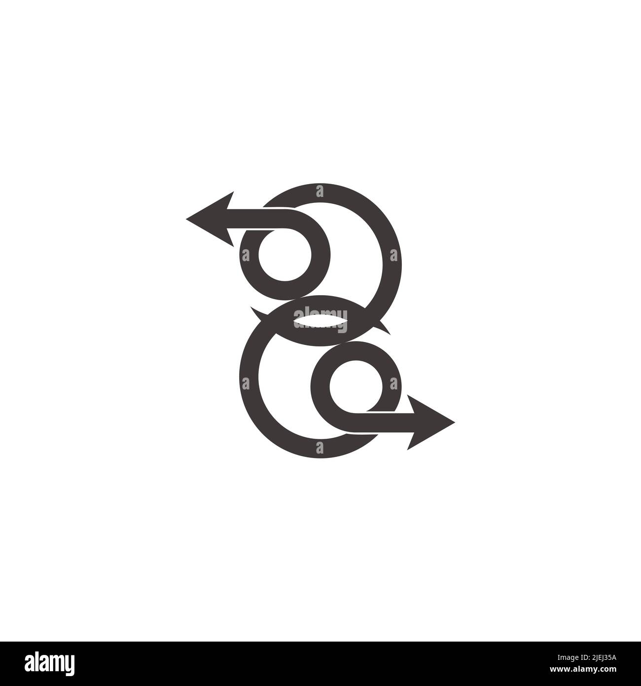 two exchange arrows simple geometric motion design vector Stock Vector ...