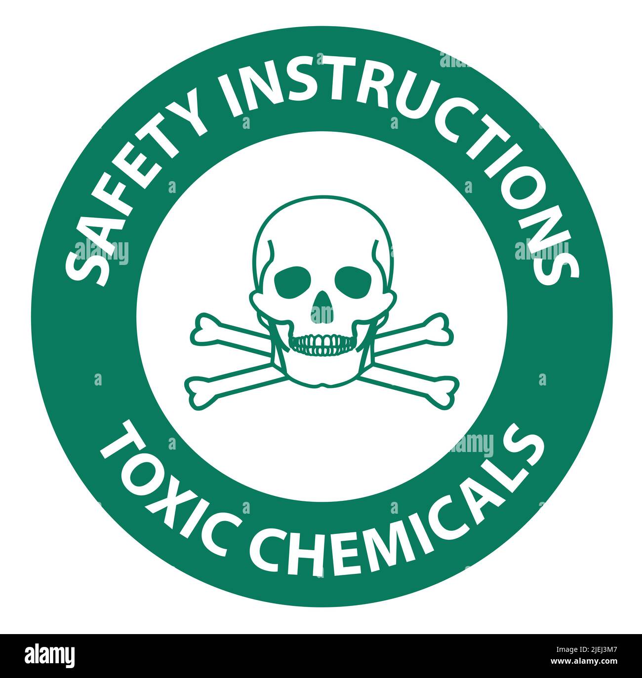 Safety instructions Toxic Chemicals Symbol Sign On White Background Stock Vector Image & Art Alamy