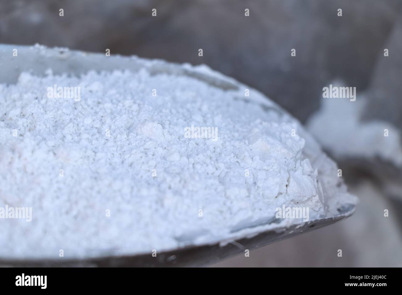 White calcium carbonate powder chemistry in factory Stock Photo Alamy