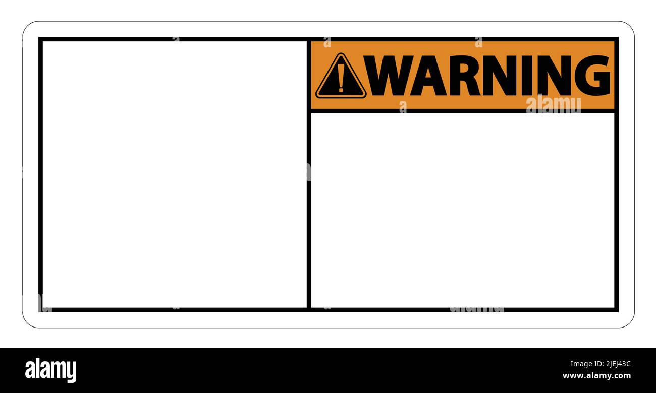Warning Sign Label Texture symbol warning sign label on white background,vector illustration Stock ...
