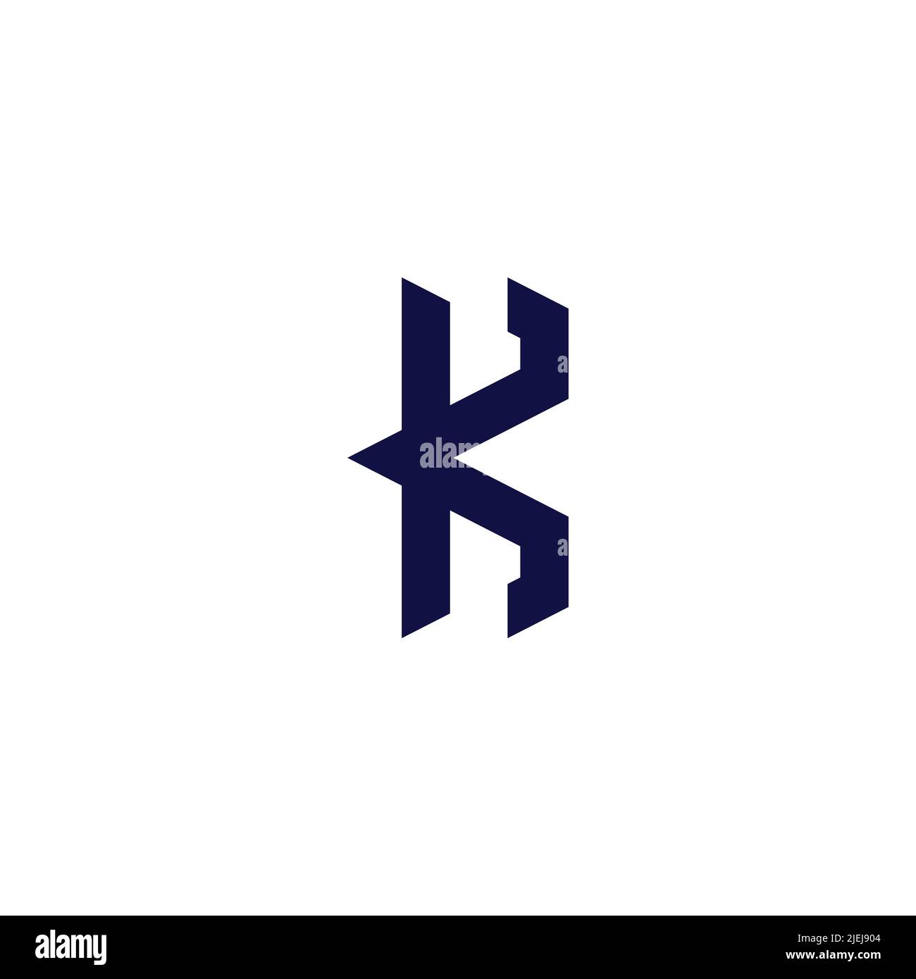 letter k triangle arrow simple geometric logo vector Stock Vector Image ...