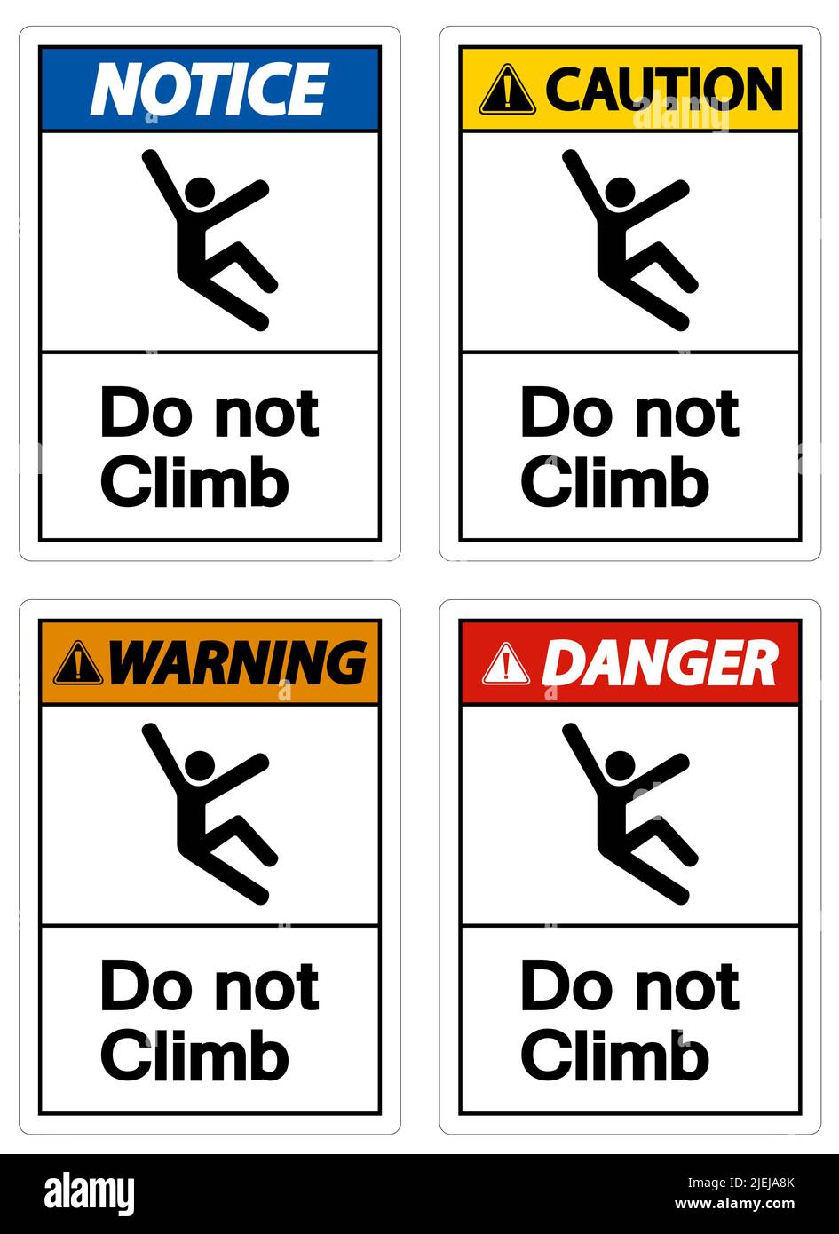 Do Not Climb Symbol Sign on White Background Stock Vector Image & Art ...