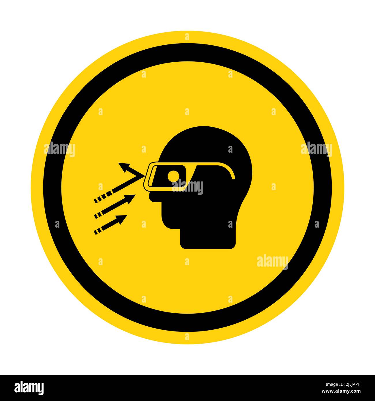 Flying Debris Wear Safety Glasses Symbol Sign Isolate on White Background,Vector Illustration