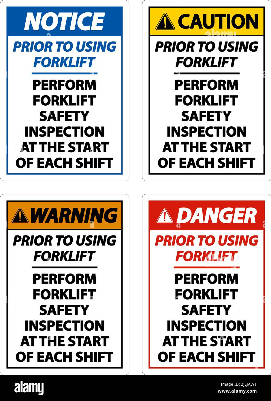 Perform Safety Inspection Sign On White Background Stock Vector Image ...