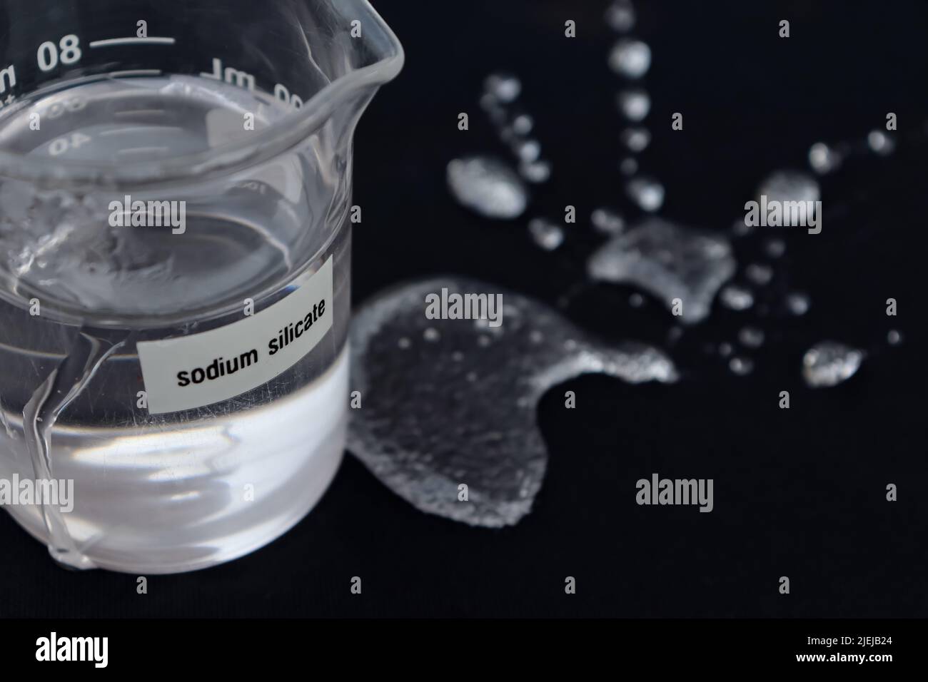 sodium silicate liquid and sticky Stock Photo Alamy
