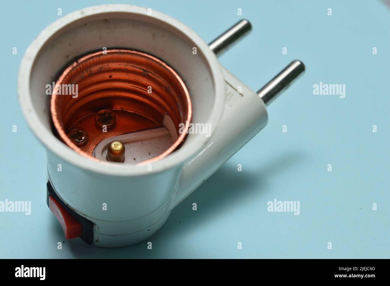 fitting light with plug and switch Stock Photo Alamy