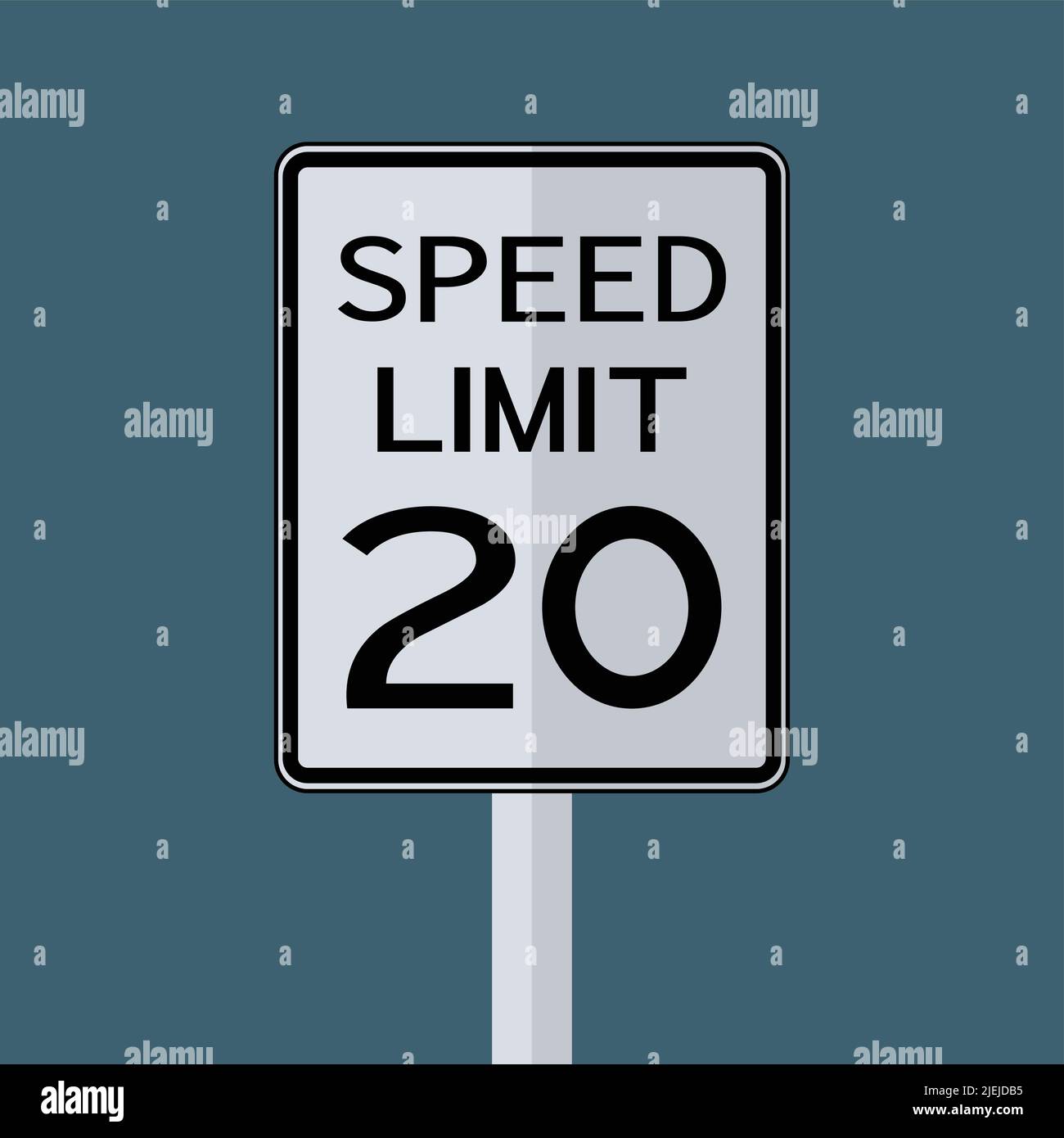 20 speed limit sign Stock Vector Images - Alamy