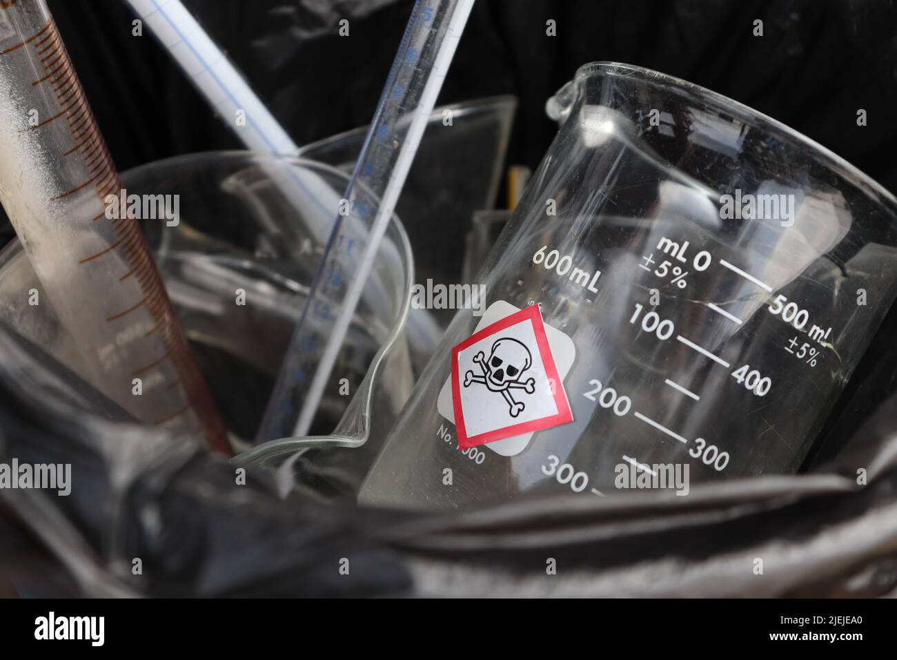 Chemical waste from the laboratory was discarded Stock Photo Alamy