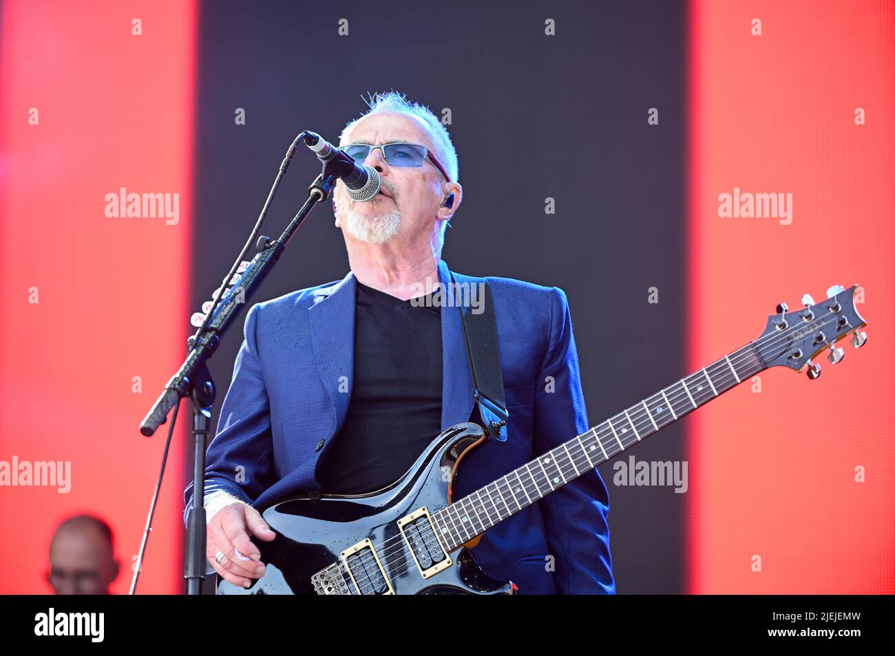 Leeds, UK. 25th June, 2022. Nik Kershaw seen performing at Lets Rock Leeds  80s Festival in Temple Newsom, UK. Credit: SOPA Images Limited/Alamy Live  News Stock Photo - Alamy
