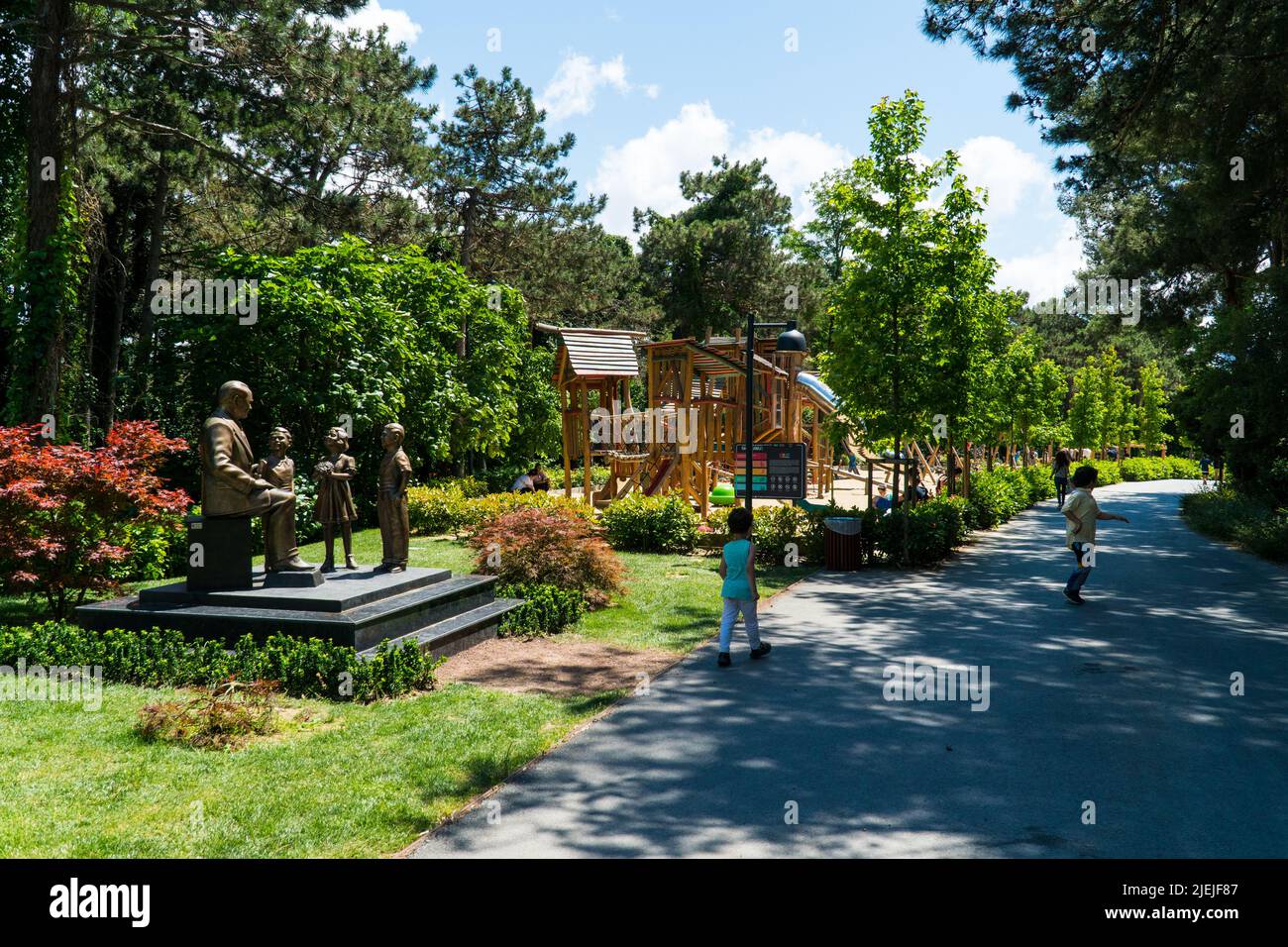 Ataturk Kent Ormani in Istanbul Turkey. Ataturk Forest. Green spaces in ...