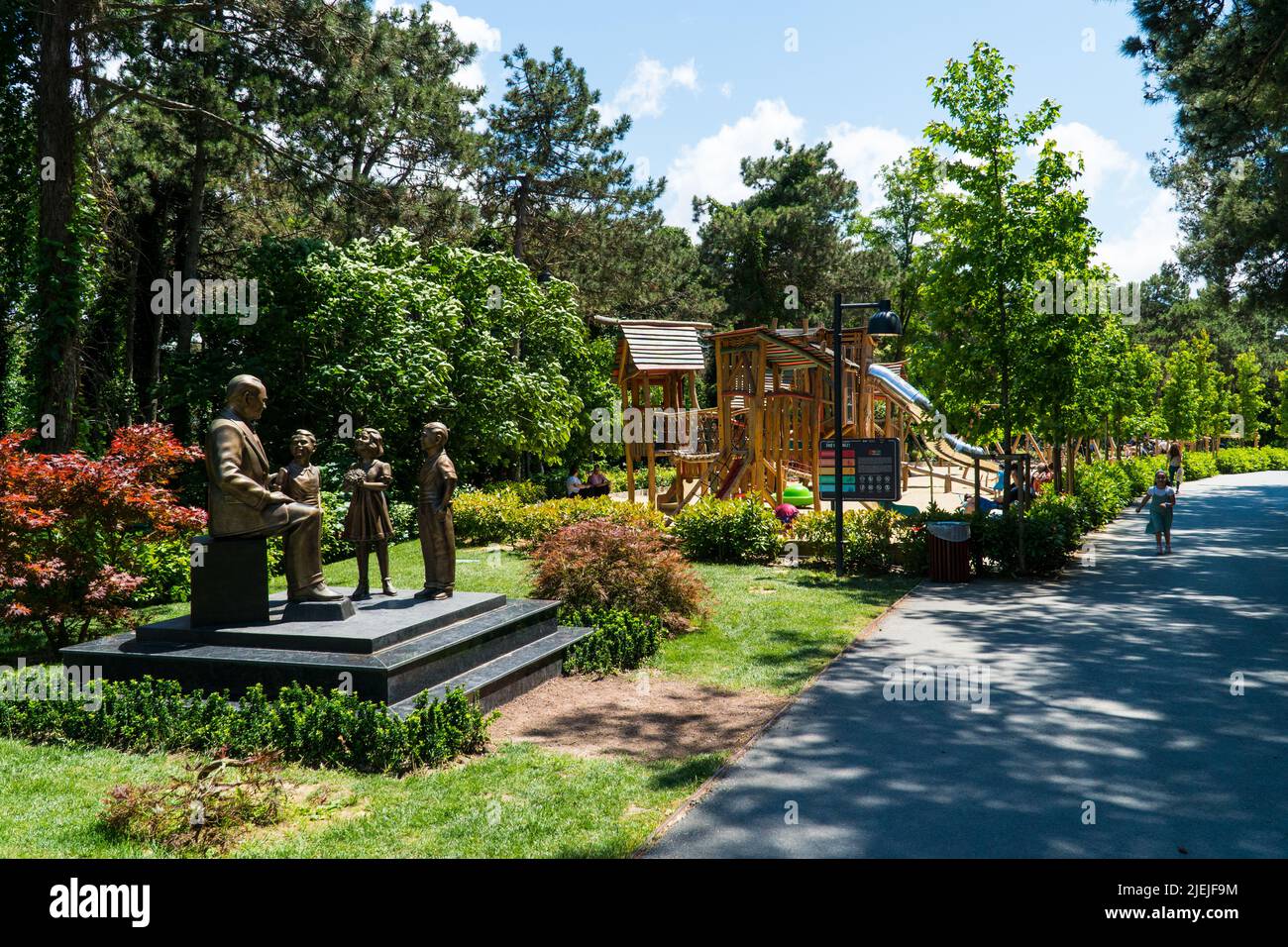 Ataturk Kent Ormani in Istanbul Turkey. Ataturk Forest. Green spaces in ...