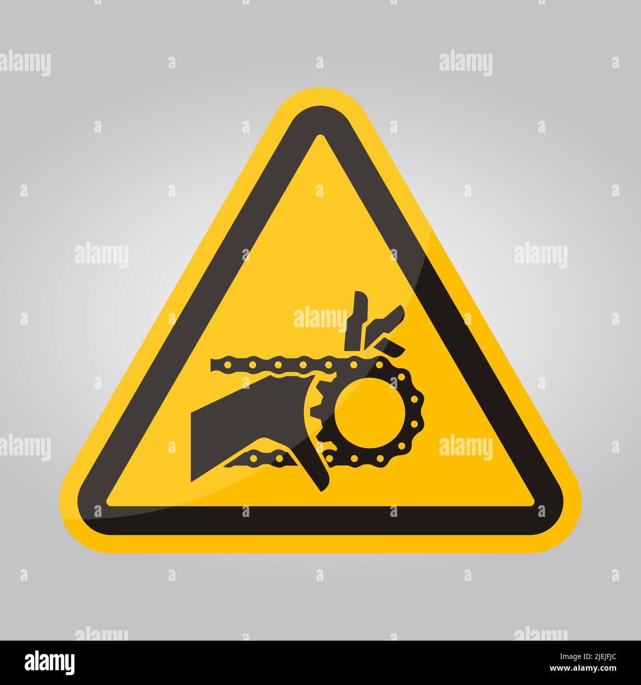 Hand Entanglement Chain Drive Symbol Sign, Vector Illustration, Isolate