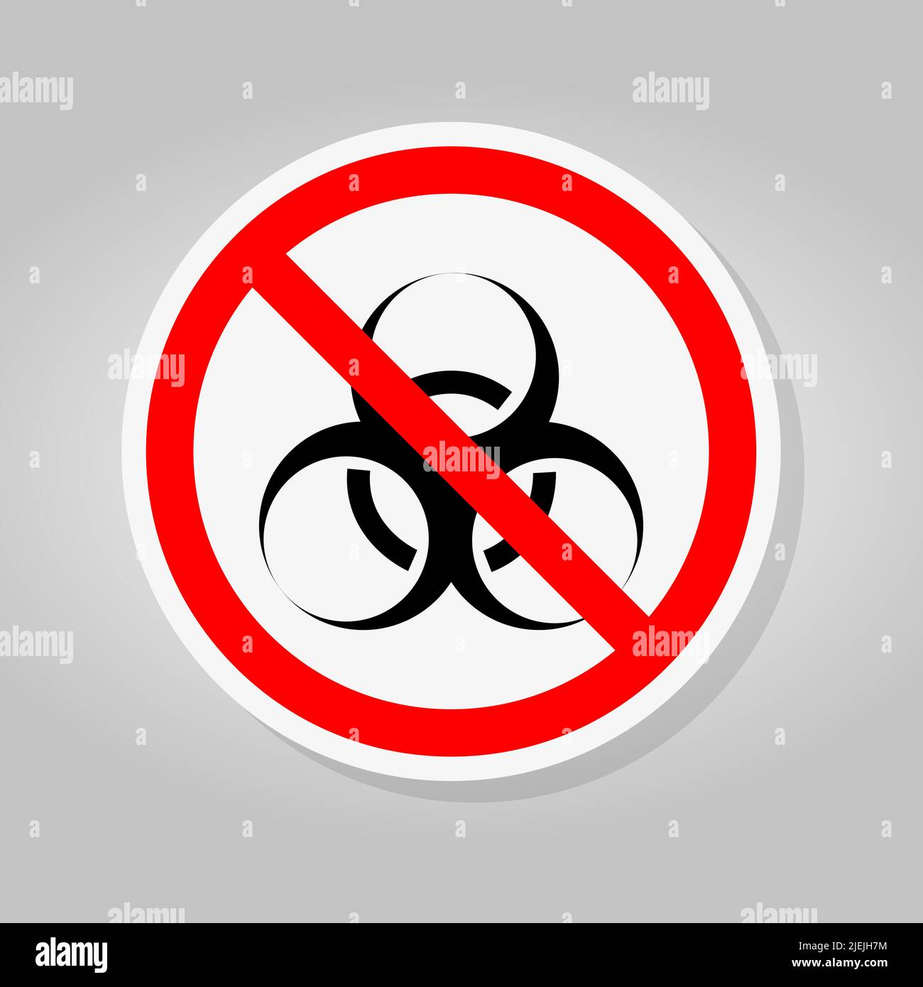 Biological Hazard Sing Isolate On White Background,Vector Illustration Stock Vector