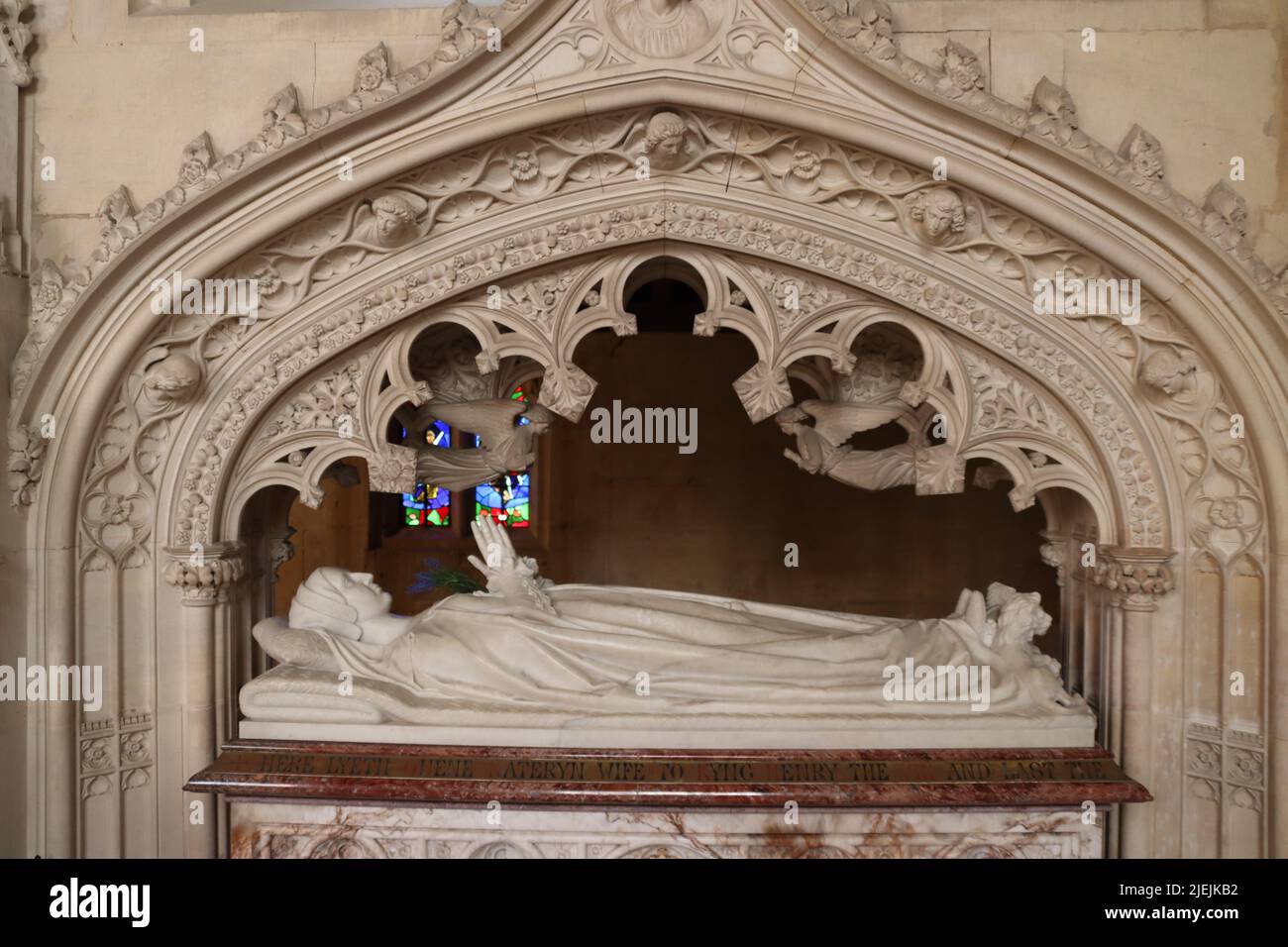 The tomb of Queen Catherine Parr at Sudeley Castle Stock Photo