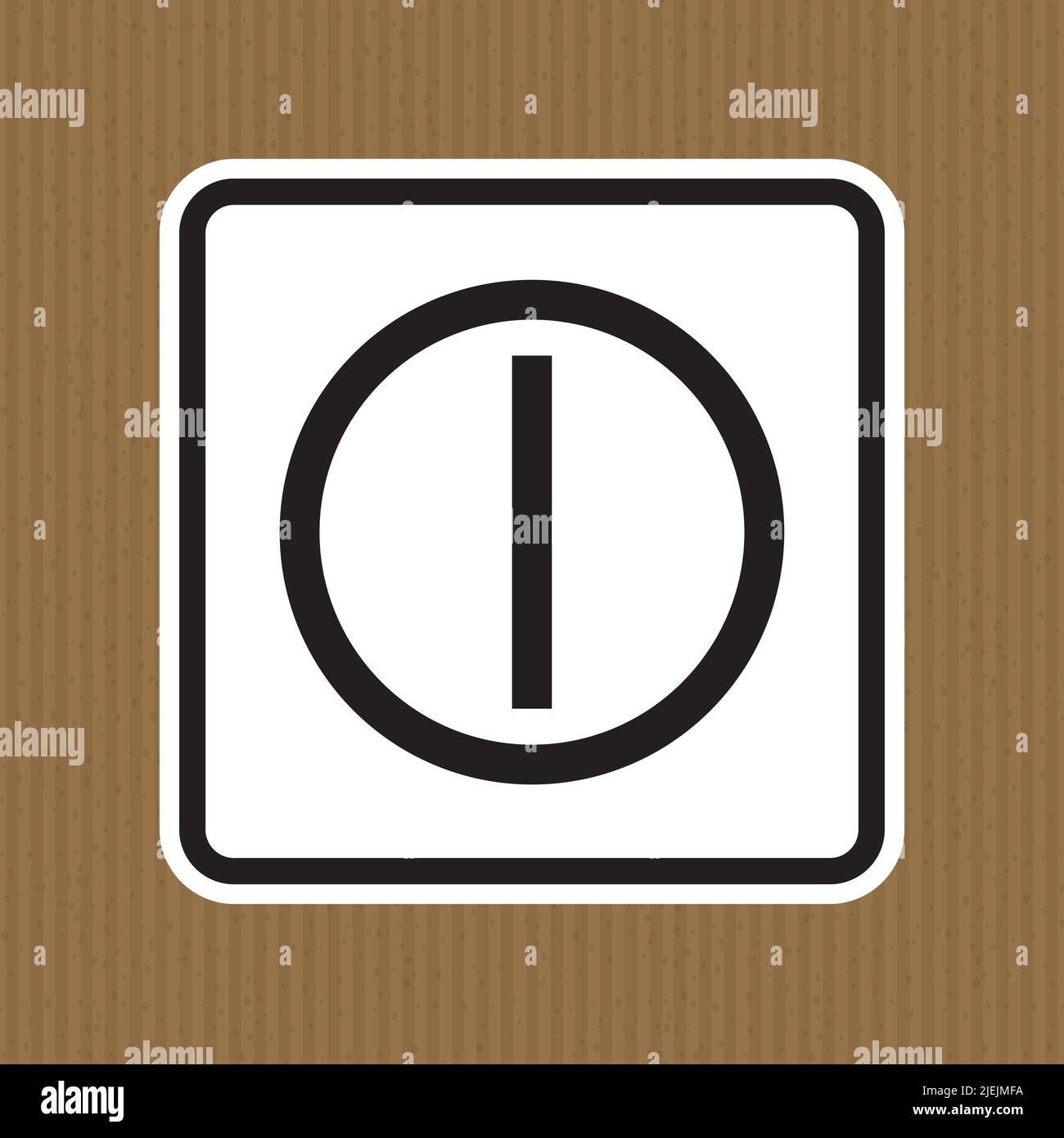 On Off Push-Button Symbol Sign, Vector Illustration, Isolate On White Background Label. EPS10 Stock Vector