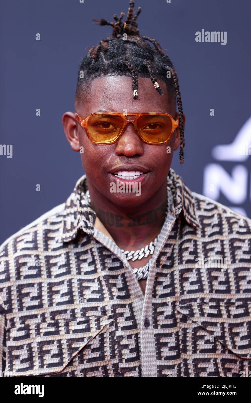 LOS ANGELES, CALIFORNIA, USA - JUNE 26: Bleu arrives at the BET Awards 2022 held at Microsoft Theater at L.A. Live on June 26, 2022 in Los Angeles, California, United States. (Photo by Xavier Collin/Image Press Agency) Credit: Image Press Agency/Alamy Live News Stock Photo