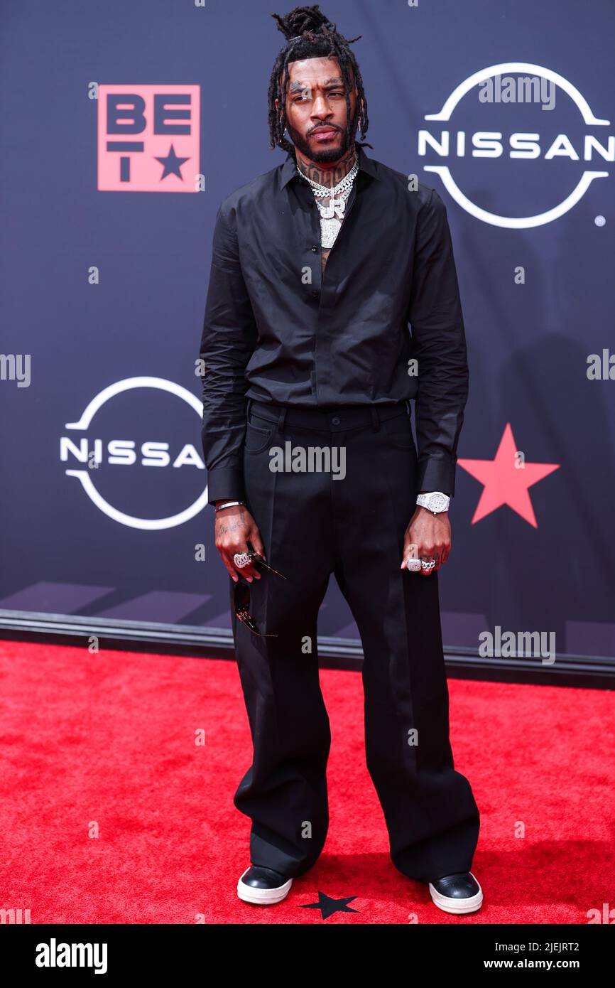 LOS ANGELES, CALIFORNIA, USA - JUNE 26: Coca Vango arrives at the BET Awards 2022 held at Microsoft Theater at L.A. Live on June 26, 2022 in Los Angeles, California, United States. (Photo by Xavier Collin/Image Press Agency) Credit: Image Press Agency/Alamy Live News Stock Photo