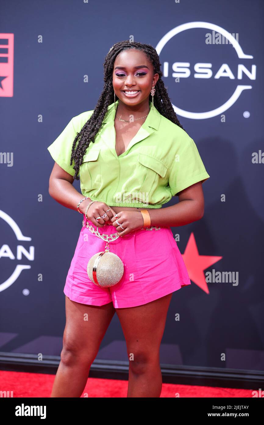 LOS ANGELES, CALIFORNIA, USA - JUNE 26: Daniele Lawson arrives at the BET Awards 2022 held at Microsoft Theater at L.A. Live on June 26, 2022 in Los Angeles, California, United States. (Photo by Xavier Collin/Image Press Agency) Credit: Image Press Agency/Alamy Live News Stock Photo