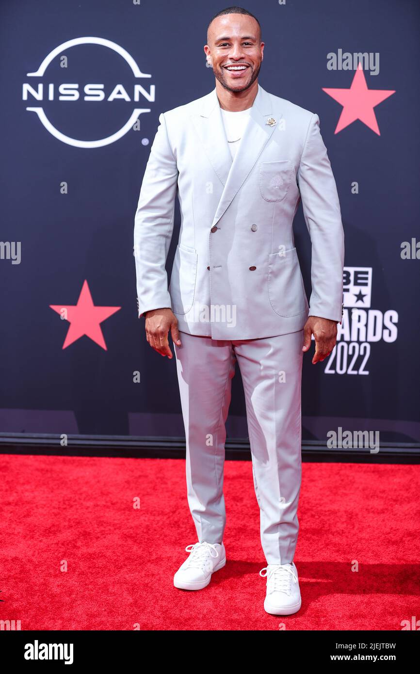 LOS ANGELES, CALIFORNIA, USA - JUNE 26: DeVon Franklin arrives at the BET Awards 2022 held at Microsoft Theater at L.A. Live on June 26, 2022 in Los Angeles, California, United States. (Photo by Xavier Collin/Image Press Agency) Credit: Image Press Agency/Alamy Live News Stock Photo