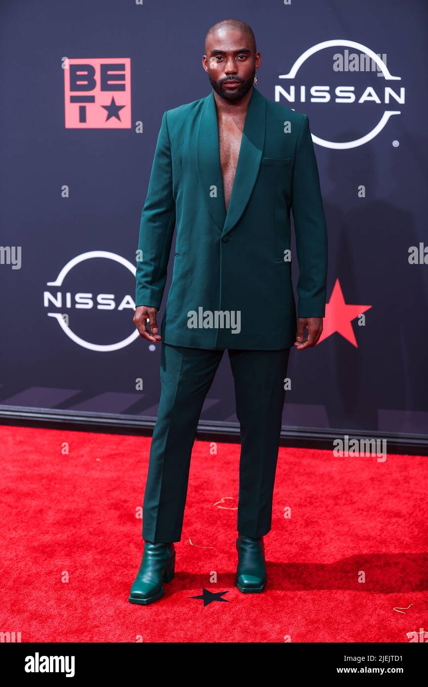 LOS ANGELES, CALIFORNIA, USA - JUNE 26: David Alan Madrick arrives at the BET Awards 2022 held at Microsoft Theater at L.A. Live on June 26, 2022 in Los Angeles, California, United States. (Photo by Xavier Collin/Image Press Agency) Credit: Image Press Agency/Alamy Live News Stock Photo