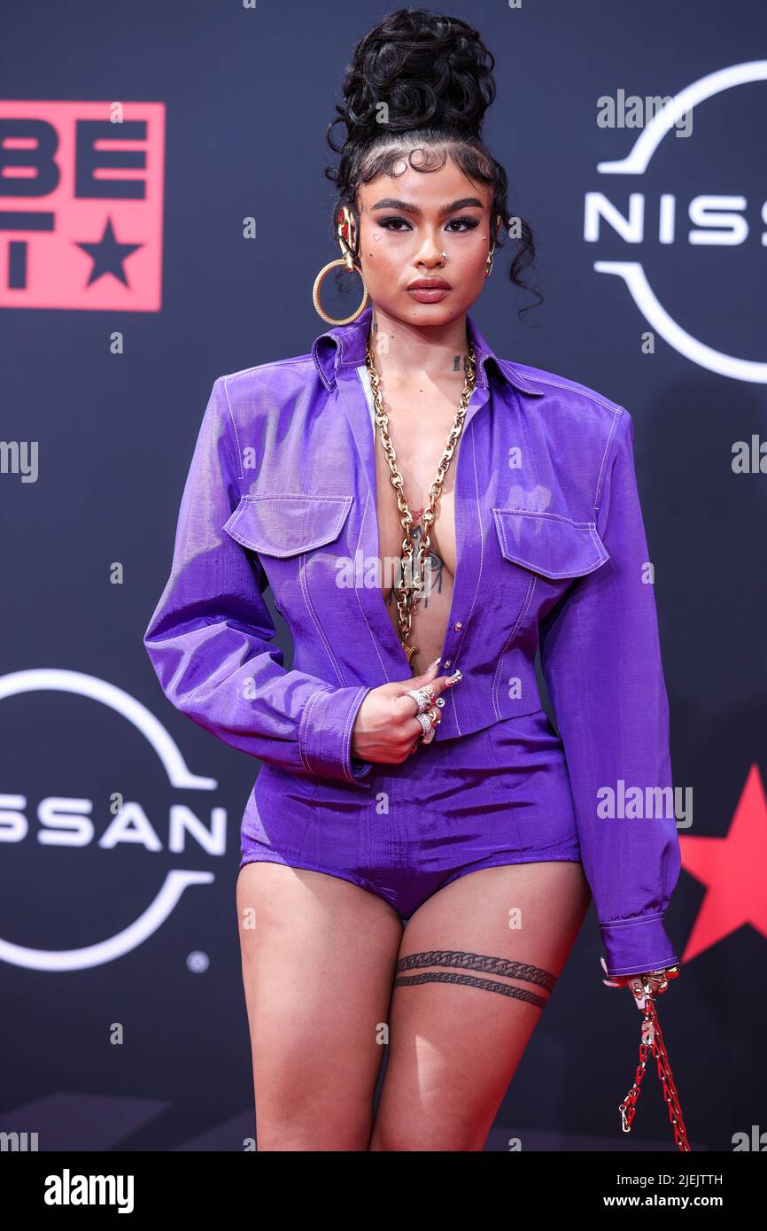 LOS ANGELES, CALIFORNIA, USA - JUNE 26: India Love arrives at the BET Awards 2022 held at Microsoft Theater at L.A. Live on June 26, 2022 in Los Angeles, California, United States. (Photo by Xavier Collin/Image Press Agency) Credit: Image Press Agency/Alamy Live News Stock Photo