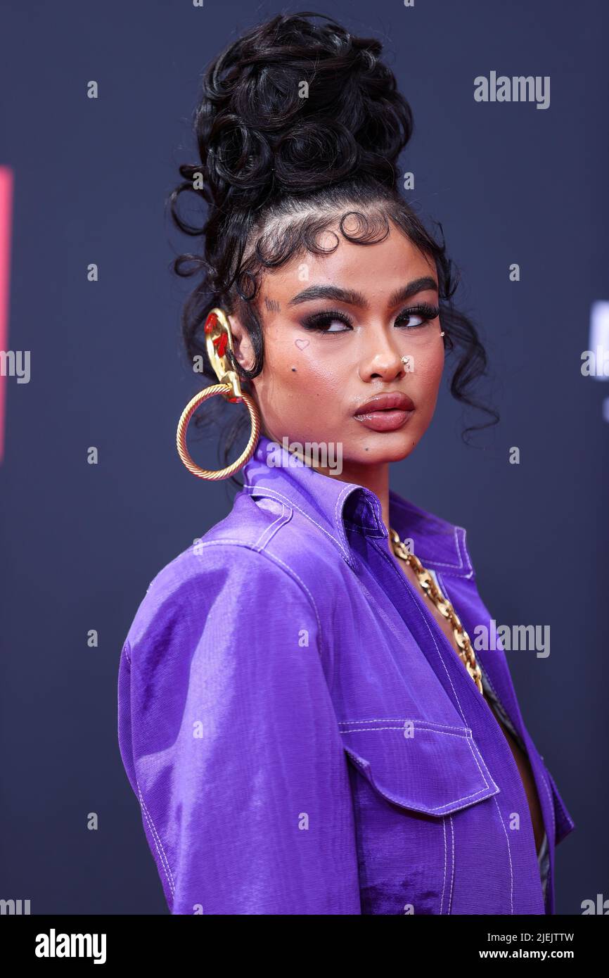 LOS ANGELES, CALIFORNIA, USA - JUNE 26: India Love arrives at the BET Awards 2022 held at Microsoft Theater at L.A. Live on June 26, 2022 in Los Angeles, California, United States. (Photo by Xavier Collin/Image Press Agency) Credit: Image Press Agency/Alamy Live News Stock Photo