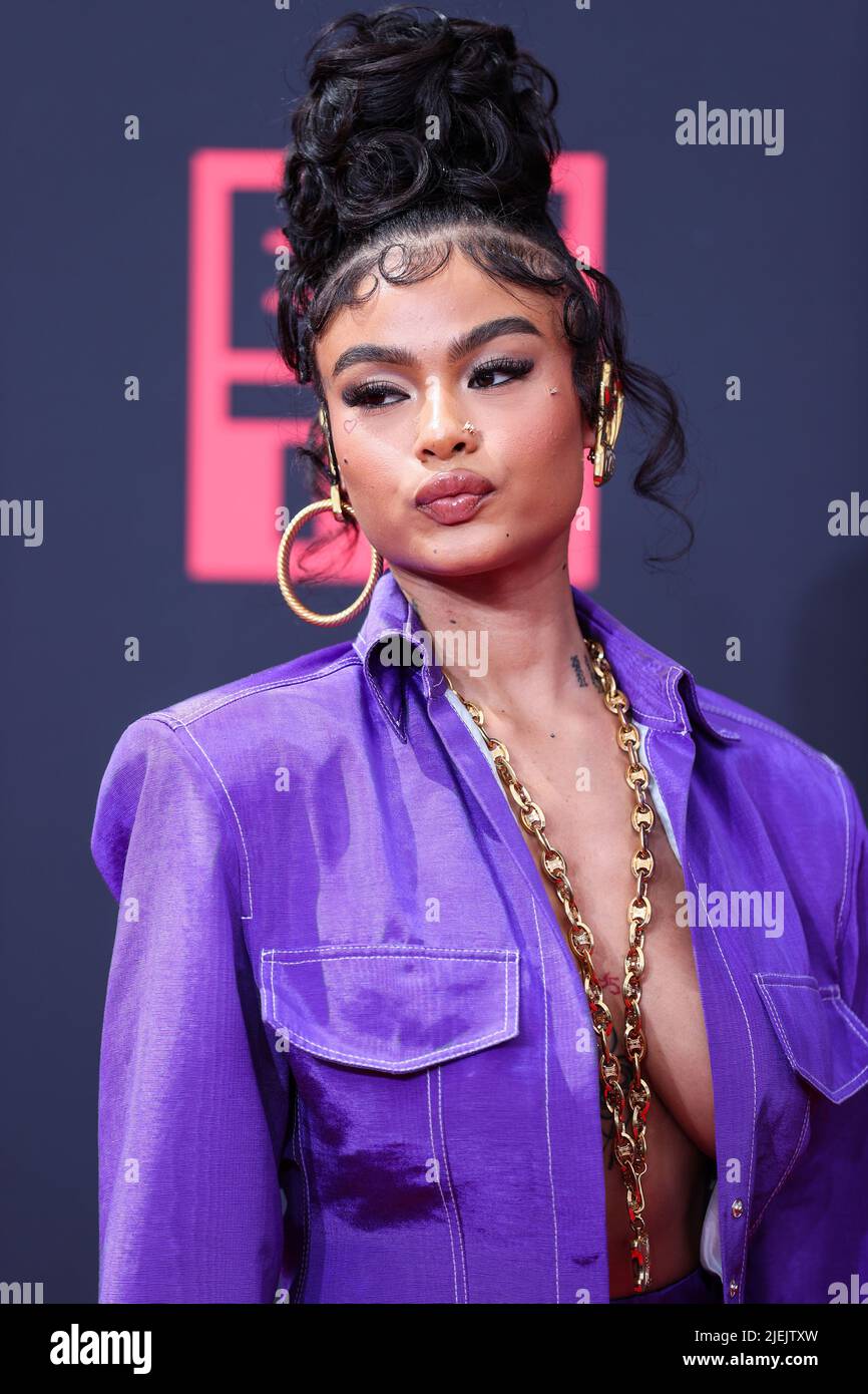LOS ANGELES, CALIFORNIA, USA - JUNE 26: India Love arrives at the BET Awards 2022 held at Microsoft Theater at L.A. Live on June 26, 2022 in Los Angeles, California, United States. (Photo by Xavier Collin/Image Press Agency) Credit: Image Press Agency/Alamy Live News Stock Photo