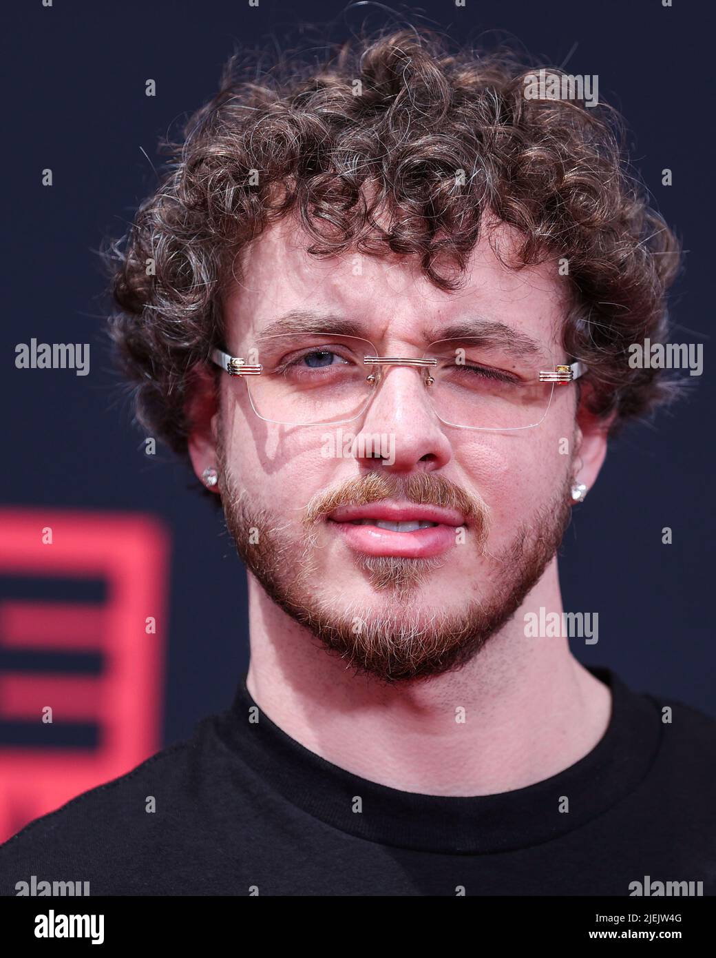 LOS ANGELES, CALIFORNIA, USA - JUNE 26: American rapper Jack Harlow ...