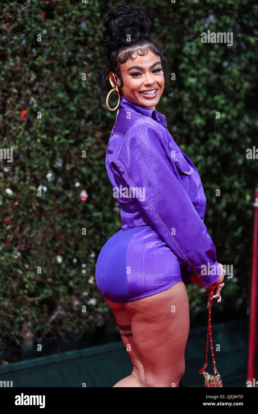LOS ANGELES, CALIFORNIA, USA - JUNE 26: India Love arrives at the BET Awards 2022 held at Microsoft Theater at L.A. Live on June 26, 2022 in Los Angeles, California, United States. (Photo by Xavier Collin/Image Press Agency) Credit: Image Press Agency/Alamy Live News Stock Photo