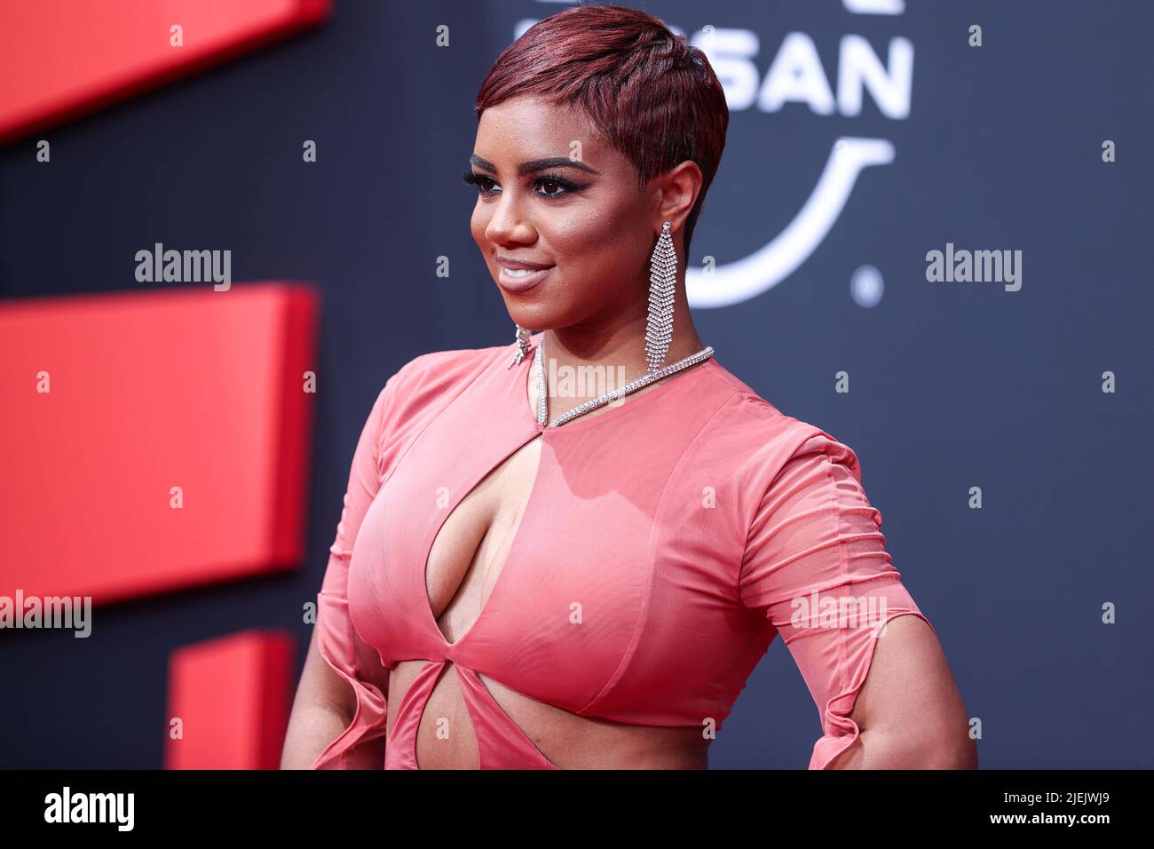 LOS ANGELES, CALIFORNIA, USA - JUNE 26: Kennedy-rue McCullough arrives at the BET Awards 2022 held at Microsoft Theater at L.A. Live on June 26, 2022 in Los Angeles, California, United States. (Photo by Xavier Collin/Image Press Agency) Credit: Image Press Agency/Alamy Live News Stock Photo