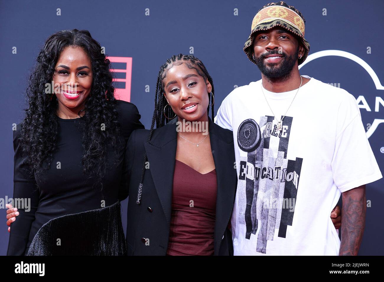 LOS ANGELES, CALIFORNIA, USA - JUNE 26: Kyrie Irving arrives at the BET Awards 2022 held at Microsoft Theater at L.A. Live on June 26, 2022 in Los Angeles, California, United States. (Photo by Xavier Collin/Image Press Agency) Credit: Image Press Agency/Alamy Live News Stock Photo