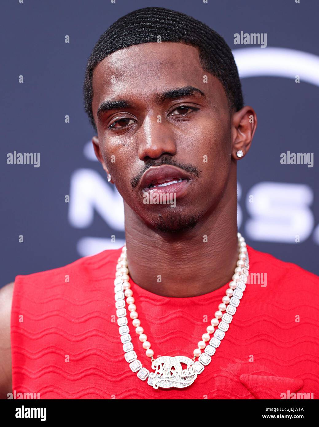 LOS ANGELES, CALIFORNIA, USA JUNE 26 King Combs arrives at the BET(05)