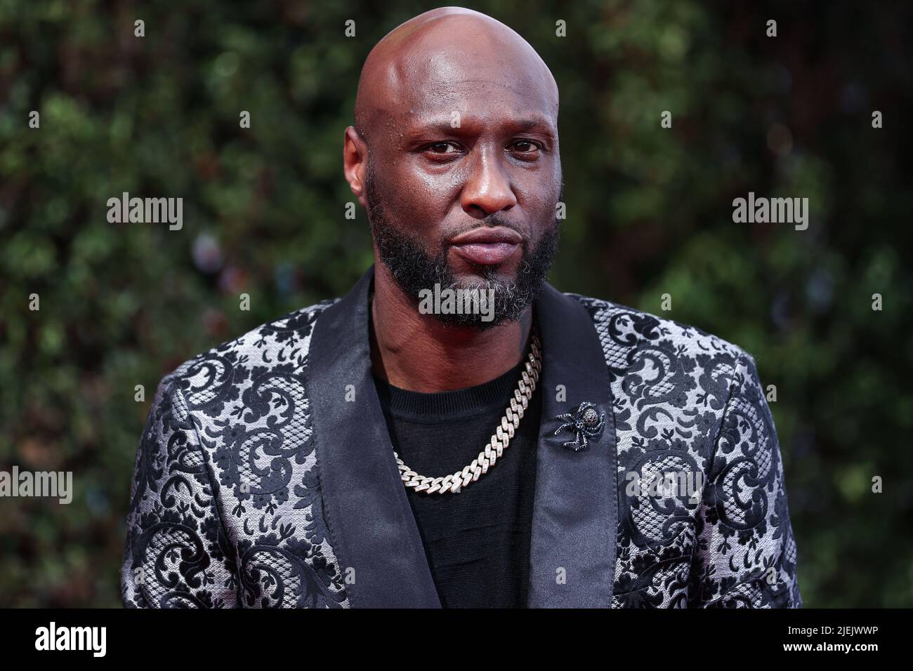 LOS ANGELES, CALIFORNIA, USA - JUNE 26: Lamar Odom arrives at the BET Awards 2022 held at Microsoft Theater at L.A. Live on June 26, 2022 in Los Angeles, California, United States. (Photo by Xavier Collin/Image Press Agency) Credit: Image Press Agency/Alamy Live News Stock Photo