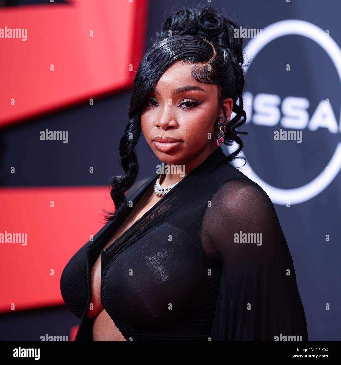 LOS ANGELES, CALIFORNIA, USA JUNE 26 Light Skin Keisha arrives at