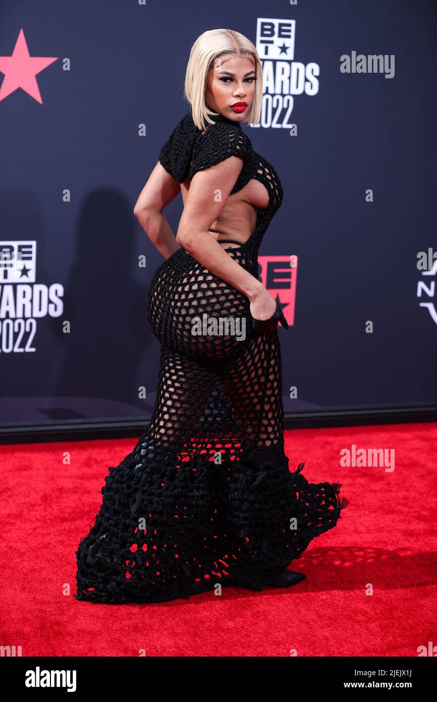 LOS ANGELES, CALIFORNIA, USA - JUNE 26: Mellow Rackz arrives at the BET Awards 2022 held at Microsoft Theater at L.A. Live on June 26, 2022 in Los Angeles, California, United States. (Photo by Xavier Collin/Image Press Agency) Credit: Image Press Agency/Alamy Live News Stock Photo