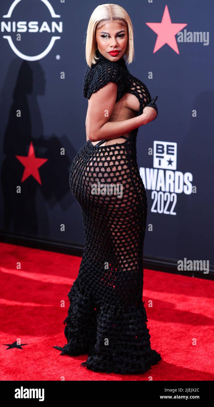 LOS ANGELES, CALIFORNIA, USA - JUNE 26: Mellow Rackz arrives at the BET Awards 2022 held at Microsoft Theater at L.A. Live on June 26, 2022 in Los Angeles, California, United States. (Photo by Xavier Collin/Image Press Agency) Credit: Image Press Agency/Alamy Live News Stock Photo