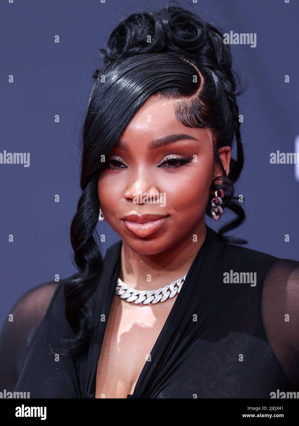 LOS ANGELES, CALIFORNIA, USA JUNE 26 Light Skin Keisha arrives at