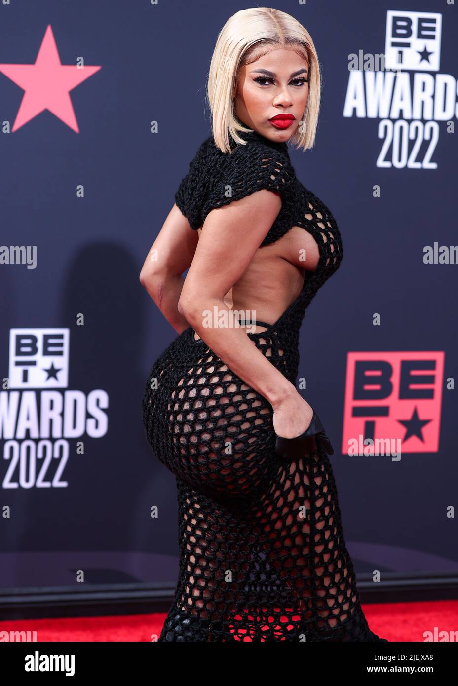LOS ANGELES, CALIFORNIA, USA - JUNE 26: Mellow Rackz arrives at the BET Awards 2022 held at Microsoft Theater at L.A. Live on June 26, 2022 in Los Angeles, California, United States. (Photo by Xavier Collin/Image Press Agency) Credit: Image Press Agency/Alamy Live News Stock Photo